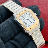 Cartier Santos Piccolo acciaio oro Nuovo Full Set