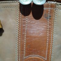 borsa in vera pelle vintage, anni 70