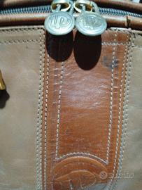 borsa in vera pelle vintage, anni 70