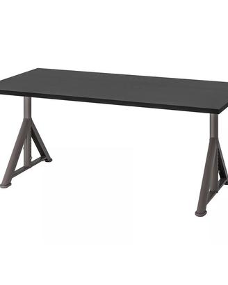 Scrivania regolabile nera 160x80 cm