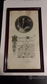 Firma Autografo Papa Pio XI