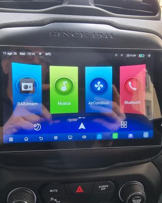autoradio android Isudar T75 per jeep renegade
