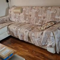 Divano chateau d'ax in pelle con c.loungue e relax