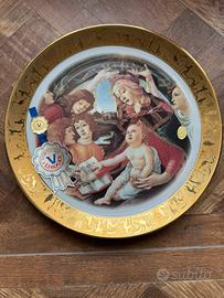 Piatto  di T.Limoges con foglia oro 24k