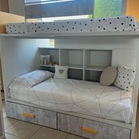 Letto a castello con corridoio Ros
