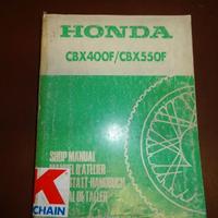 CBX400F CBX550F HONDA MANUALE OFFICINA ORIGINALE