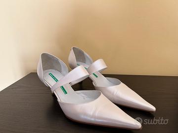 Scarpe bianche da sposa