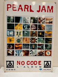 PEARL JAM NO CODE Locandina in cartone SONY 1996