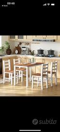 Tavolo e 4 sedie stile scandinavo