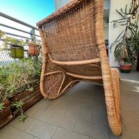 poltrona chaise longue vimini