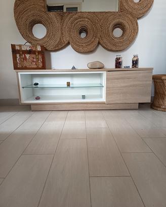 mobile porta TV effetto legno chiaro 