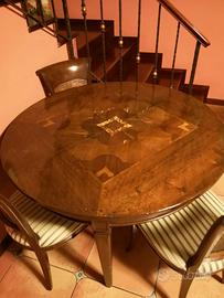 Tavolo e sedie della Faber