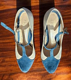 SCARPE Chanel (azzurro/tortora)