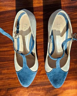 SCARPE Chanel (azzurro/tortora)