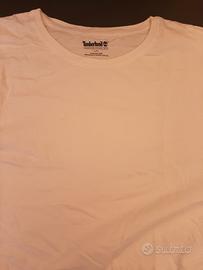 t shirt bianca maniche corte uomo tg l