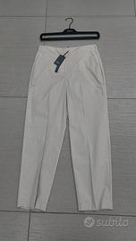pantalone donna primavera estate tg 42 beige 