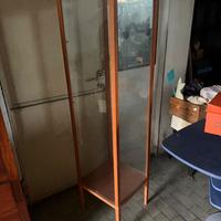 Vetrinetta + panca scarpiera in legno