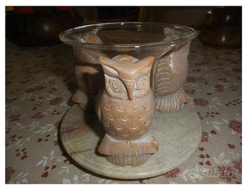 Diffusore aromi in pietra + Bruciaessenze ceramica