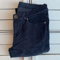Pantaloni Donna Tg. 44 Sisley Navy Blue