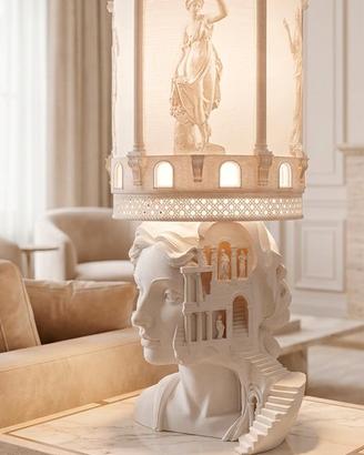 Lampada Artistica 3D con Litofania – Busto Classic