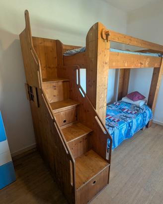 Letto alto per bambini / a castello - pezzo unico