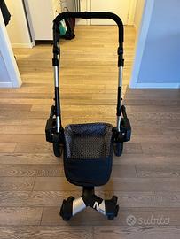 Passeggino trio con ovetto,  navicella