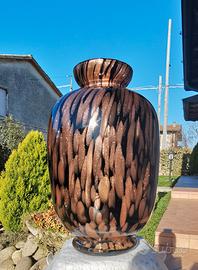 Vaso Vetro Murano, Vintage, Avventurina. 1,1kg