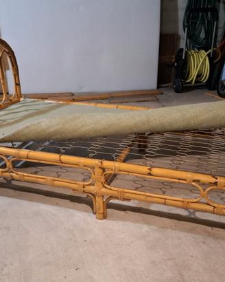 Letto singolo in vimini