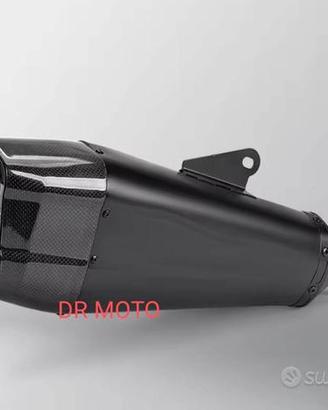 SCARICO MARMITTA NERO VERO CARBONIO 45 CM