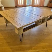 Tavolino da salotto pallet e metallo - molto bello