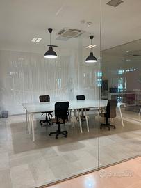 Ufficio 4 scrivanie in coworking