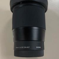 SIGMA  Obiettivo 16mm F. 1.4  X SONY E