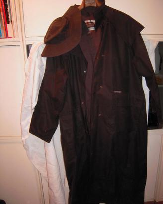 Impermeabile originale australiano con cappello