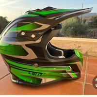 Casco mini cross taglia M  57/58 cm E protezioni