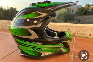 Casco mini cross taglia M  57/58 cm E protezioni