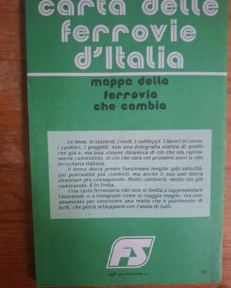 carta delle ferrovie d'italia