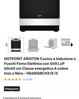 Cucina a induzione Hariston  ancora imballata 