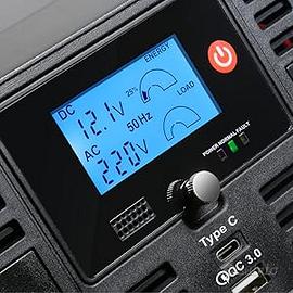 Inverter Technaxx con display LCD da 12 V a 230 V