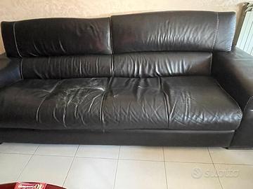 Divano NATUZZI vera pelle 3 posti NO LETTO