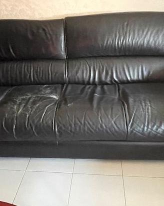 Divano NATUZZI vera pelle 3 posti NO LETTO