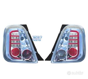 FANALI FIAT 500 07- LED FONDO CROMATO