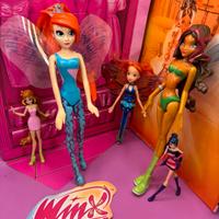 Winx club set 6 action figure / pen