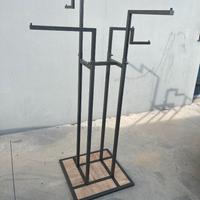 Stender Carrello 4 braccie con base di legno