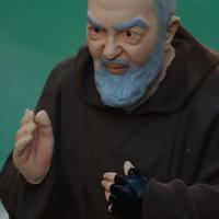 Statua Padre pio 60cm In cemento Dipinta a mano