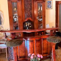 Mobile Piano Bar Antico,Con Sagabelli