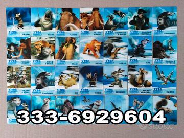 LOTTO 28 FIGURINE CARDS 3D L'ERA GLACIALE 4 FAMILA