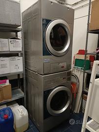 COLONNA LAVATRICE+ASCIUGATRICE PROFESSIONALE