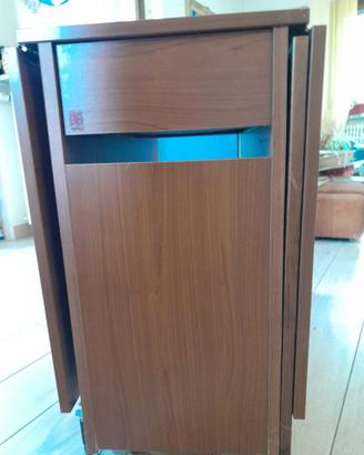 Tavolo Pieghevole Salvaspazio a 2 Ribalte