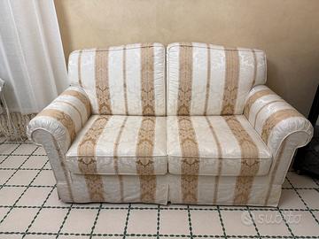 Divano in tessuto a righe 2 posti