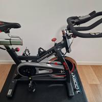 Bici da Spinning volano 22 Kg (come nuova + acc)